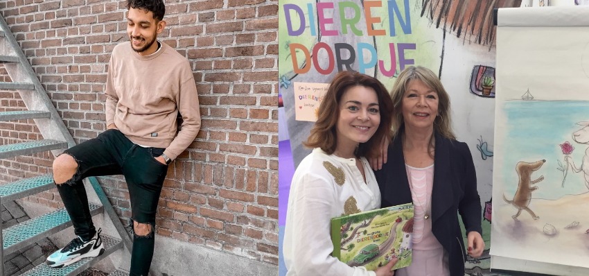 Kim-Lian van der Meij leest voor uit Dierendorpje