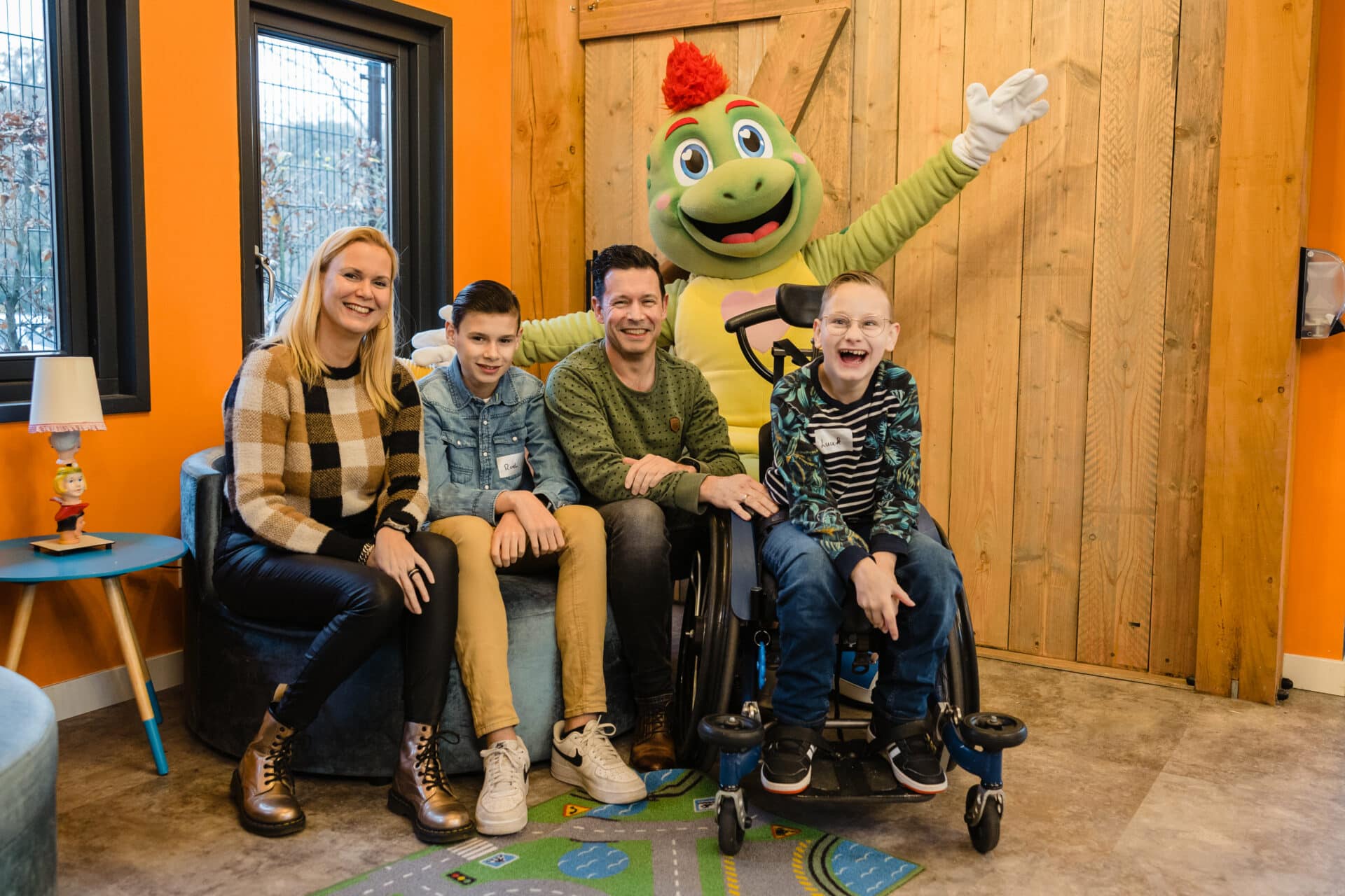 Familie Marcus in het Fonkelhuis