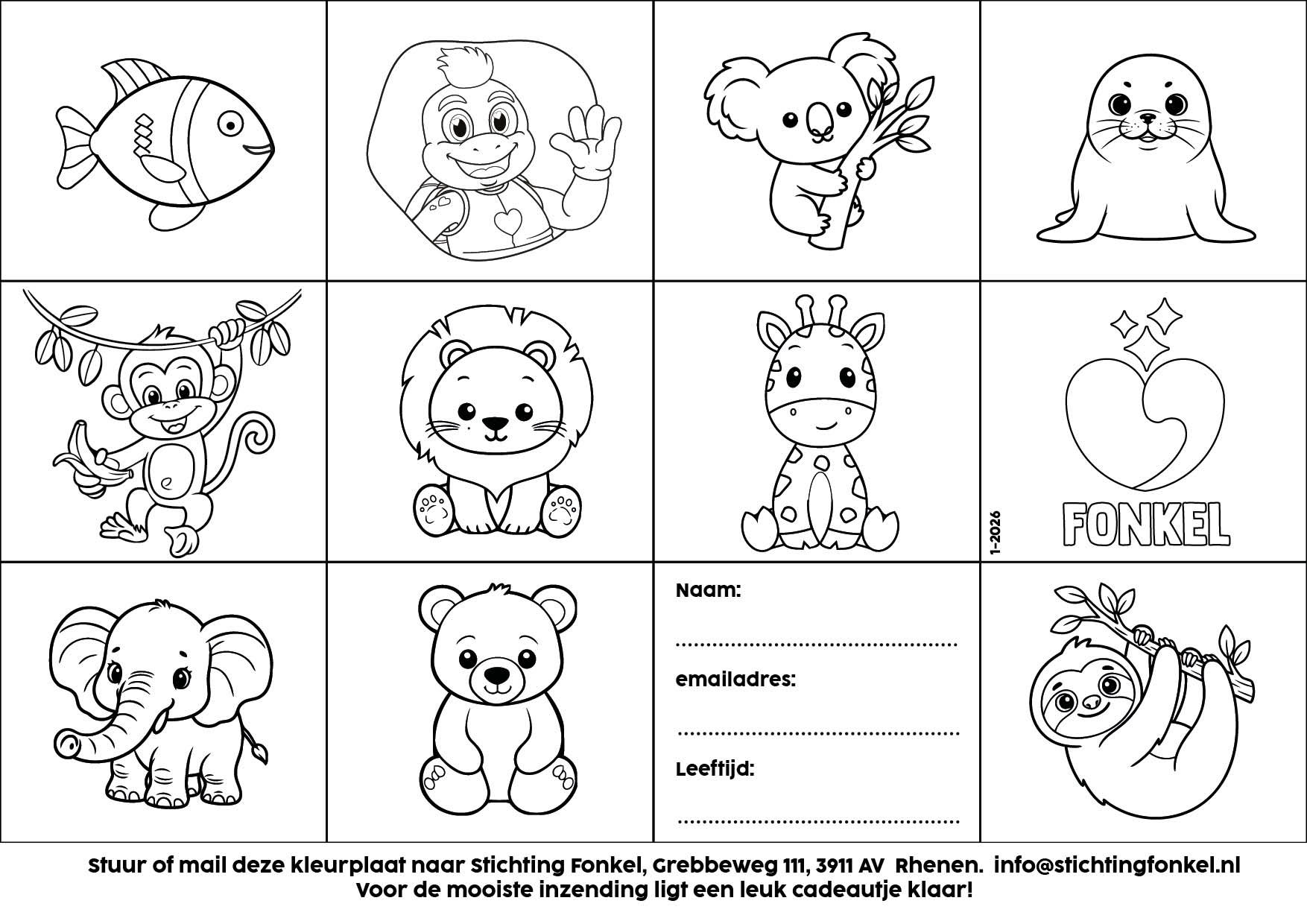 Kleur de kleurplaat en win een leuke prijs!